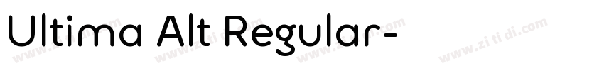 Ultima Alt Regular字体转换